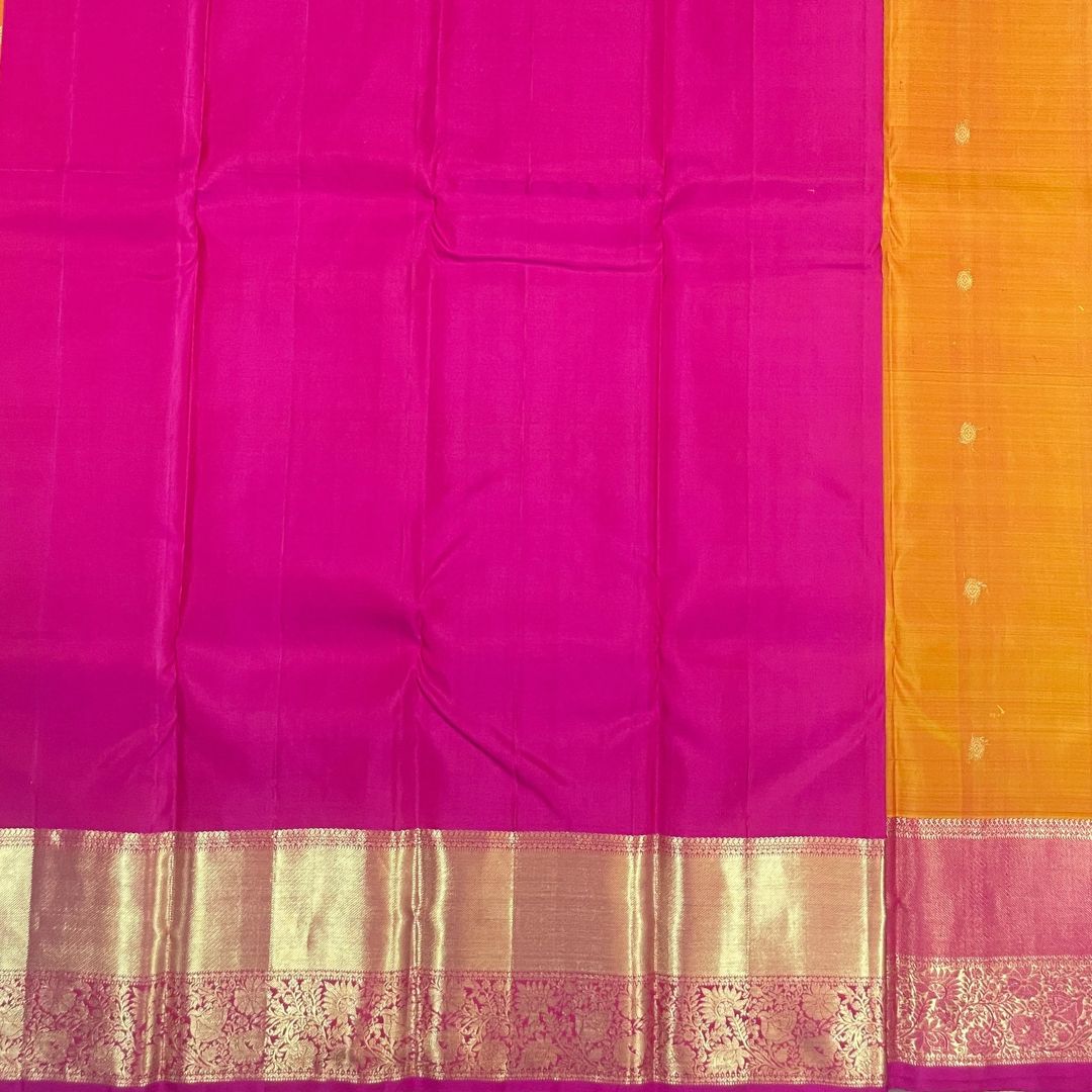 Orange Kanjivaram Silk Saree