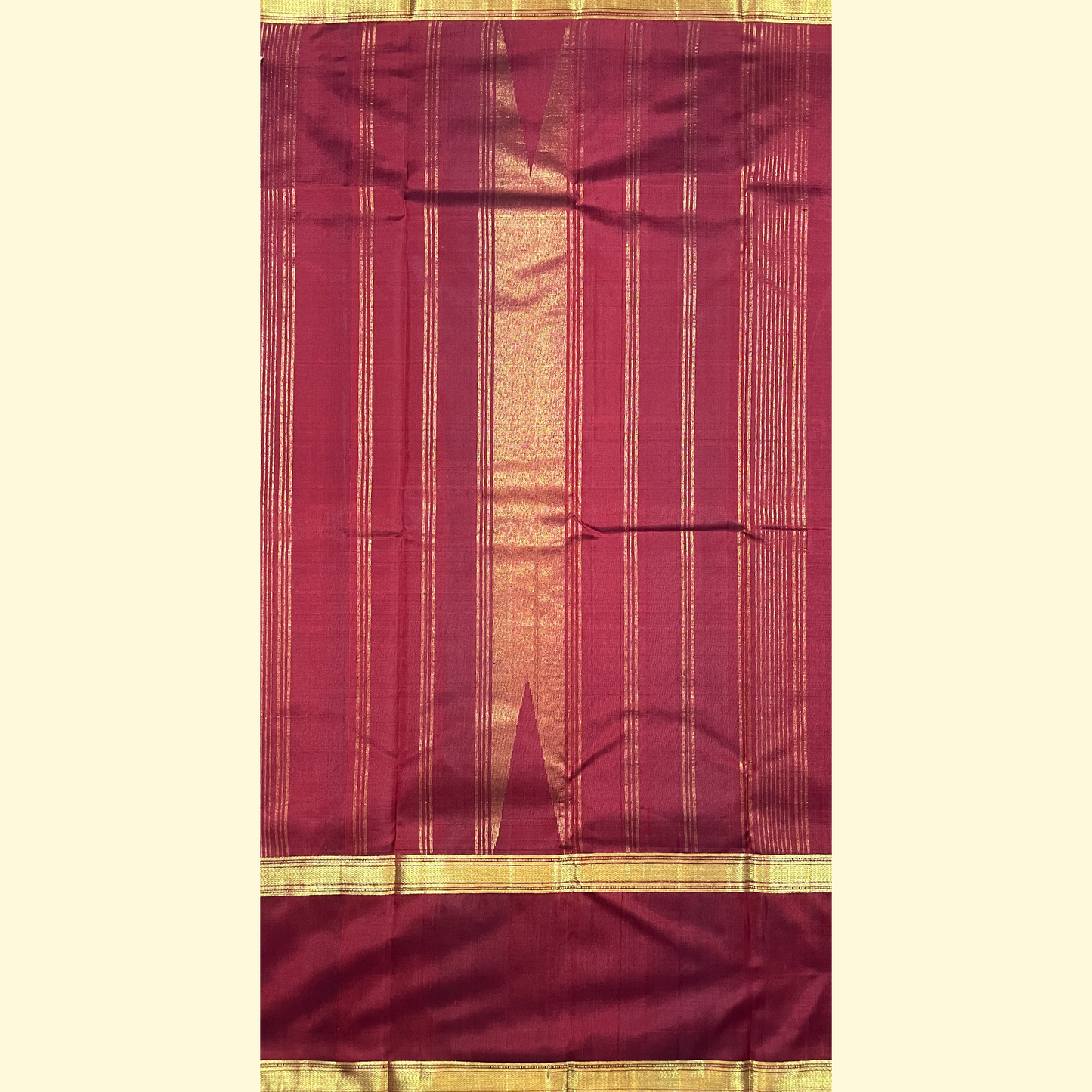 Maroon Pallu Kanjivaram Silk Saree