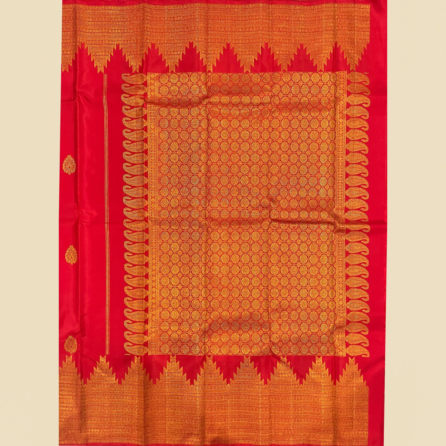 Red Kanjivaram Silk Saree