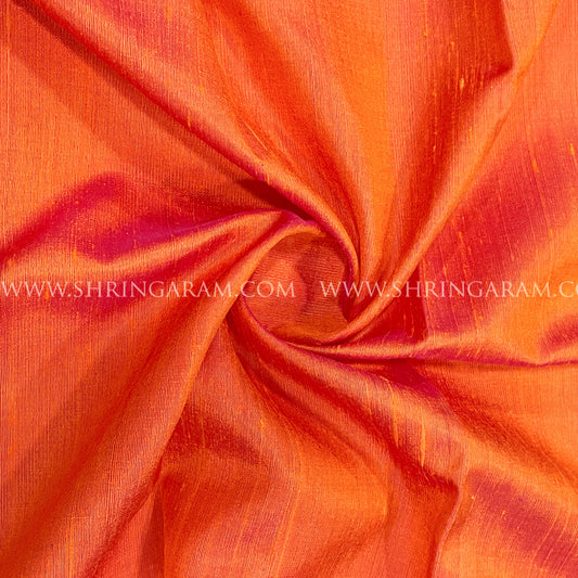 Maroon Body With Mustard-Orange Floral Motifs Kanjivaram Silk Saree