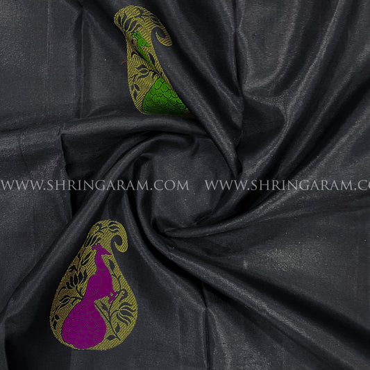 Black Kanjivaram Silk Saree