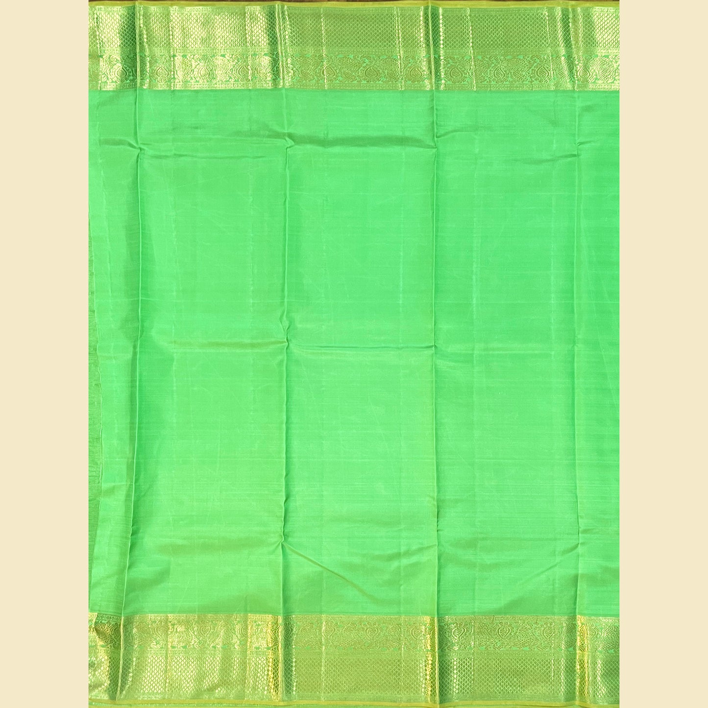 Lush Green Kanjivaram Silk Saree