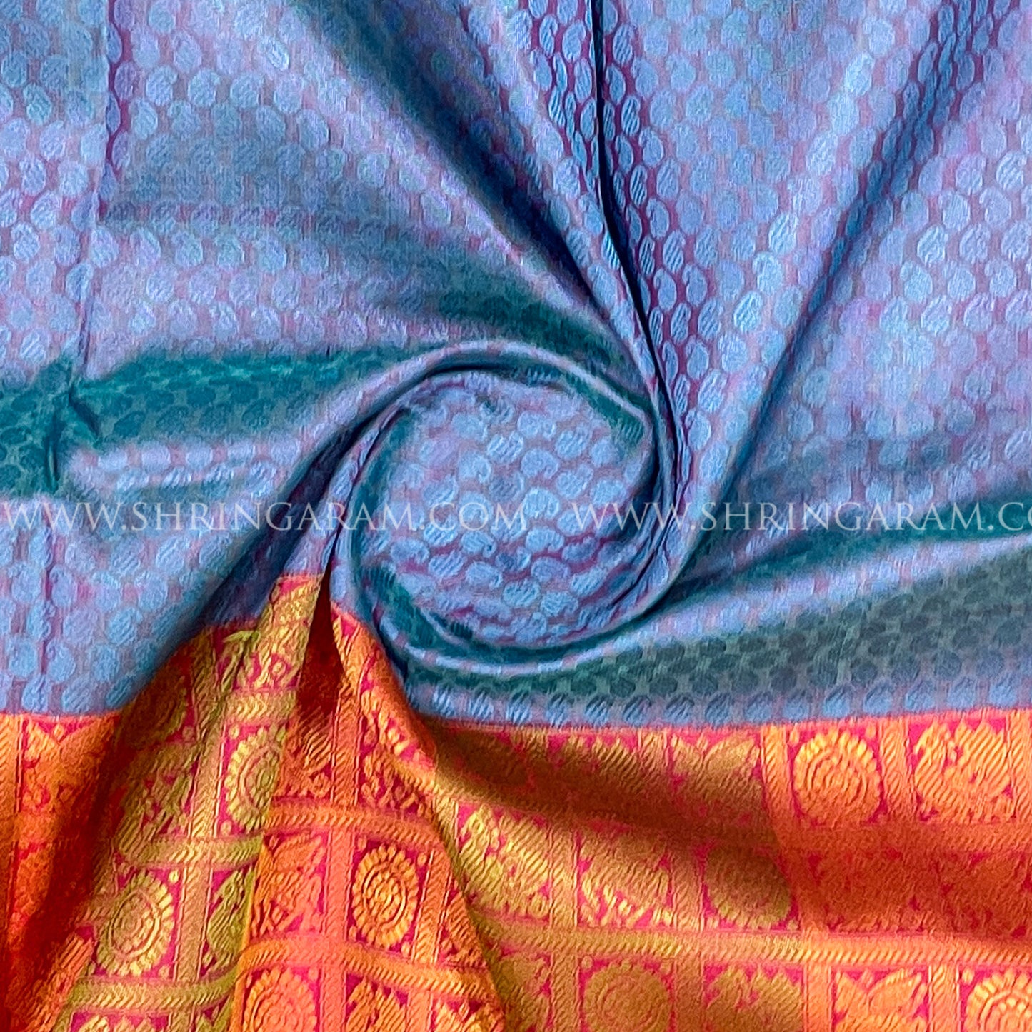 Half & Half Kanjivaram Silk Saree