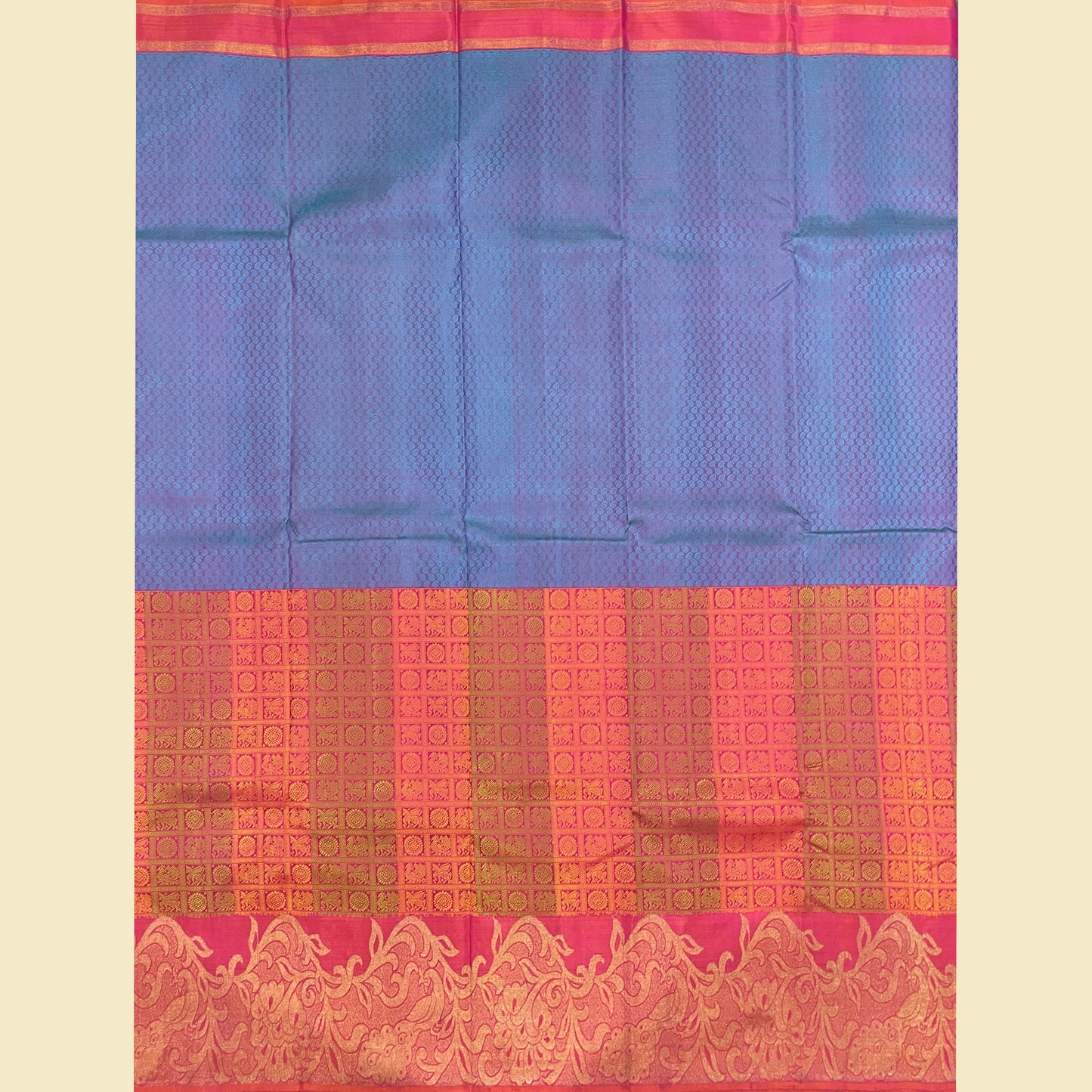 Half & Half Body Kanjivaram Silk Saree