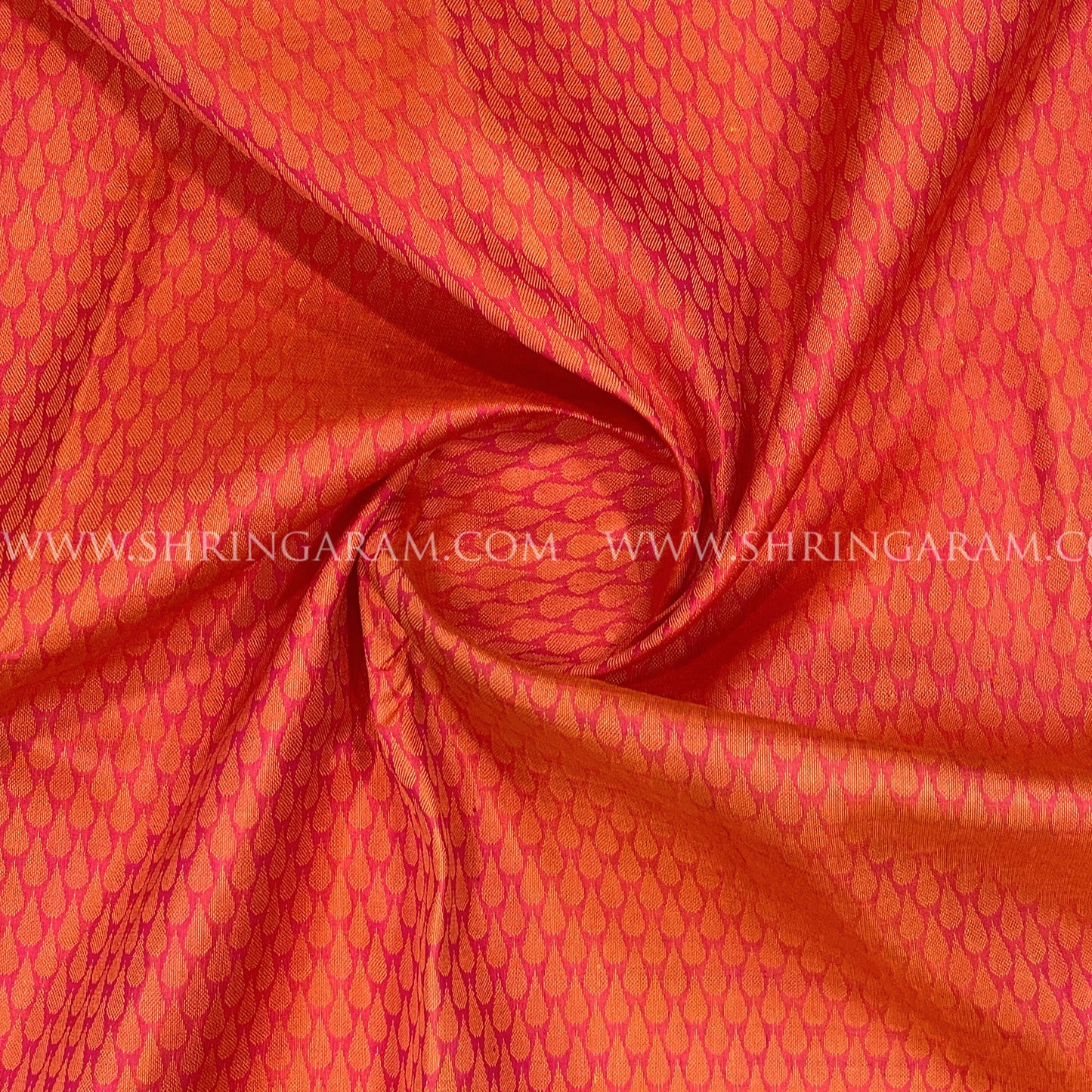 Orange Kanjivaram Silk Saree