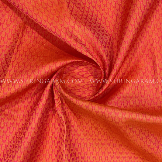 Orange Kanjivaram Silk Saree