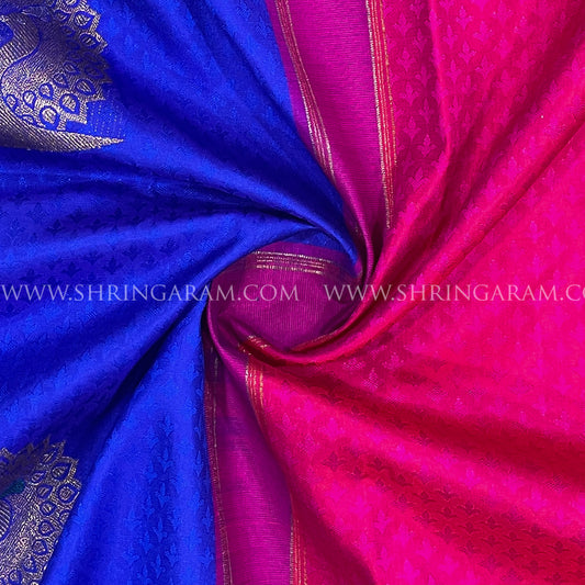 Partly Pallu Kanjivaram Silk Saree