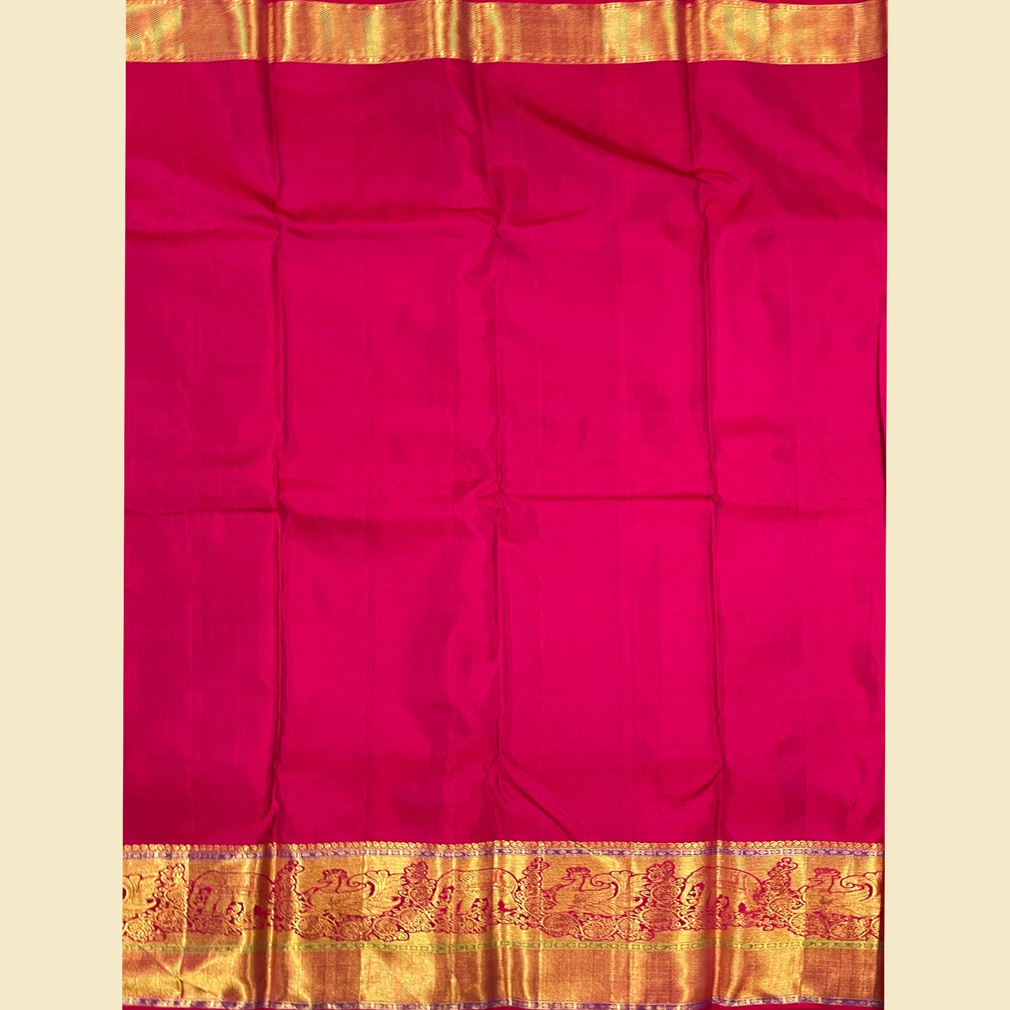 Red Blouse Kanjivaram Silk Saree