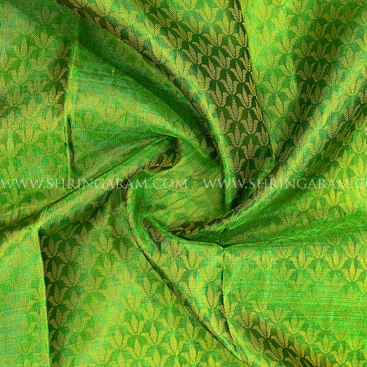 Leaf Green Kanjivaram Silk Saree