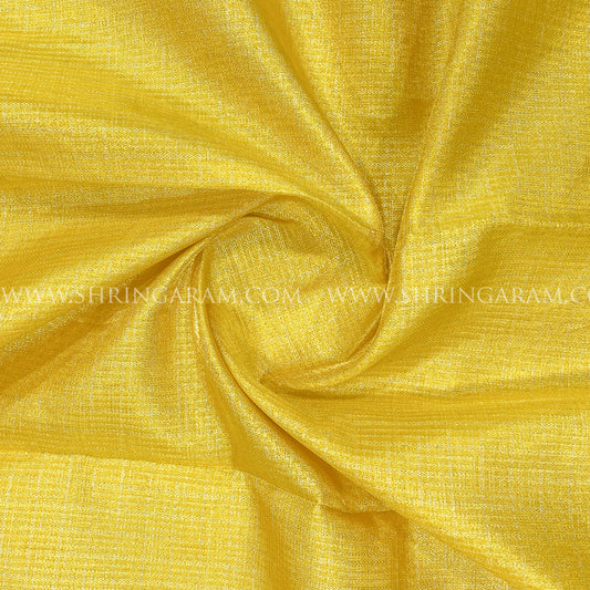 Golden Yellow Kanjivaram Silk Saree