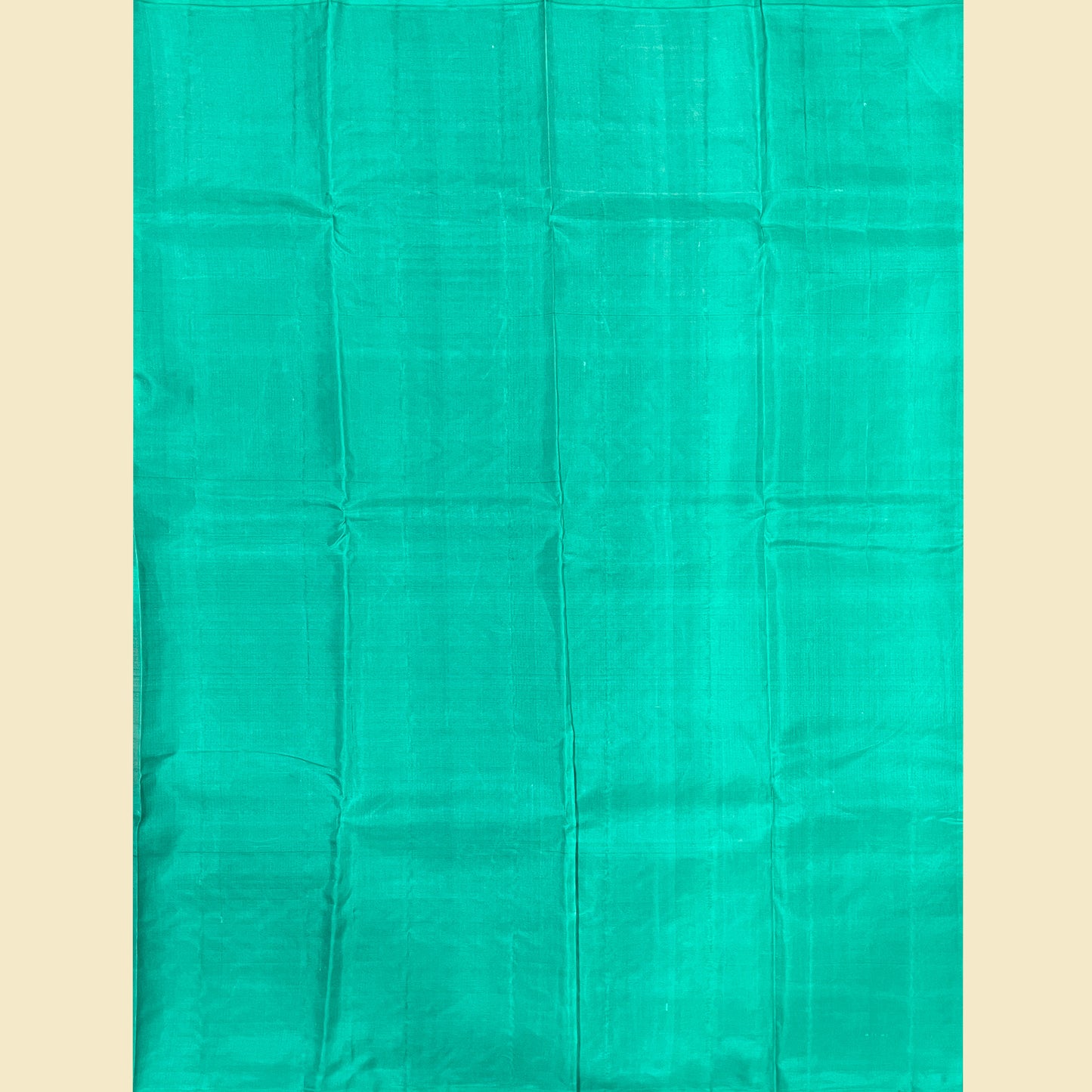 Kanjivaram Silk Saree With Turquoise Blouse.