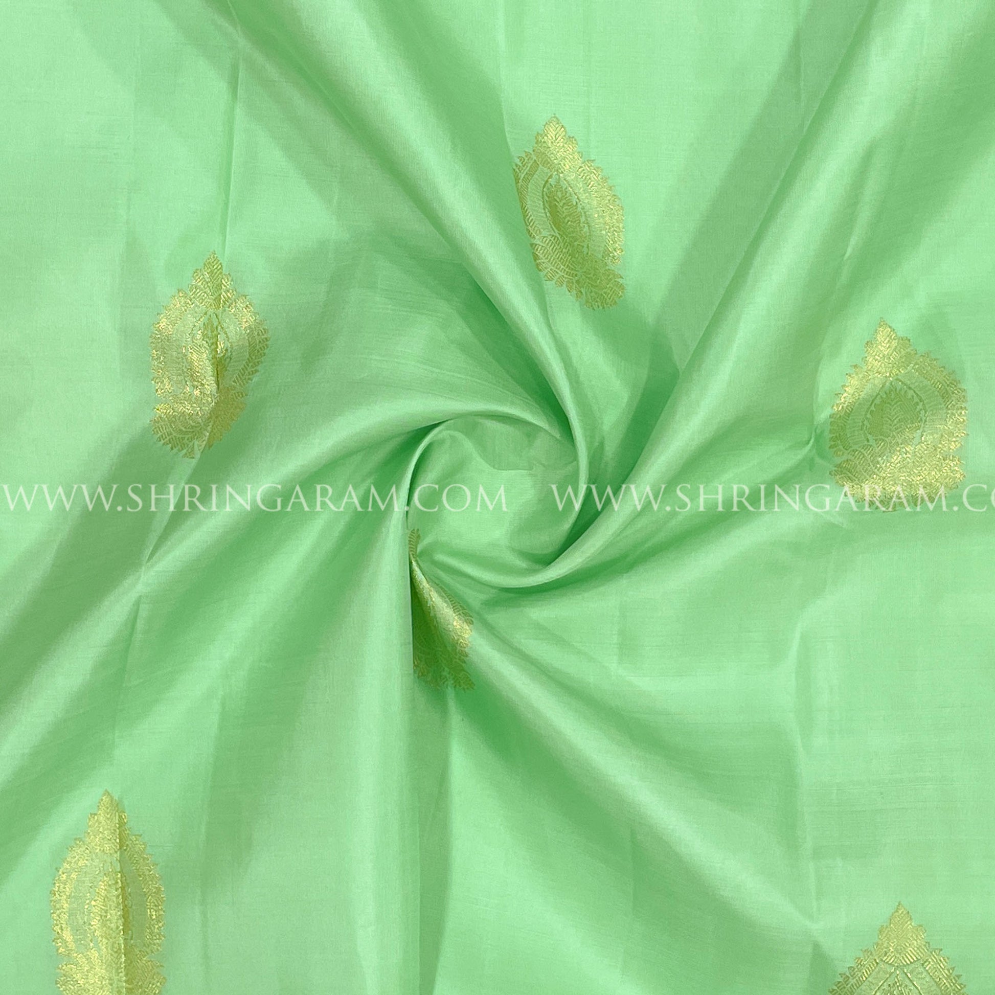 Pastel Green Kanjivaram Silk Saree