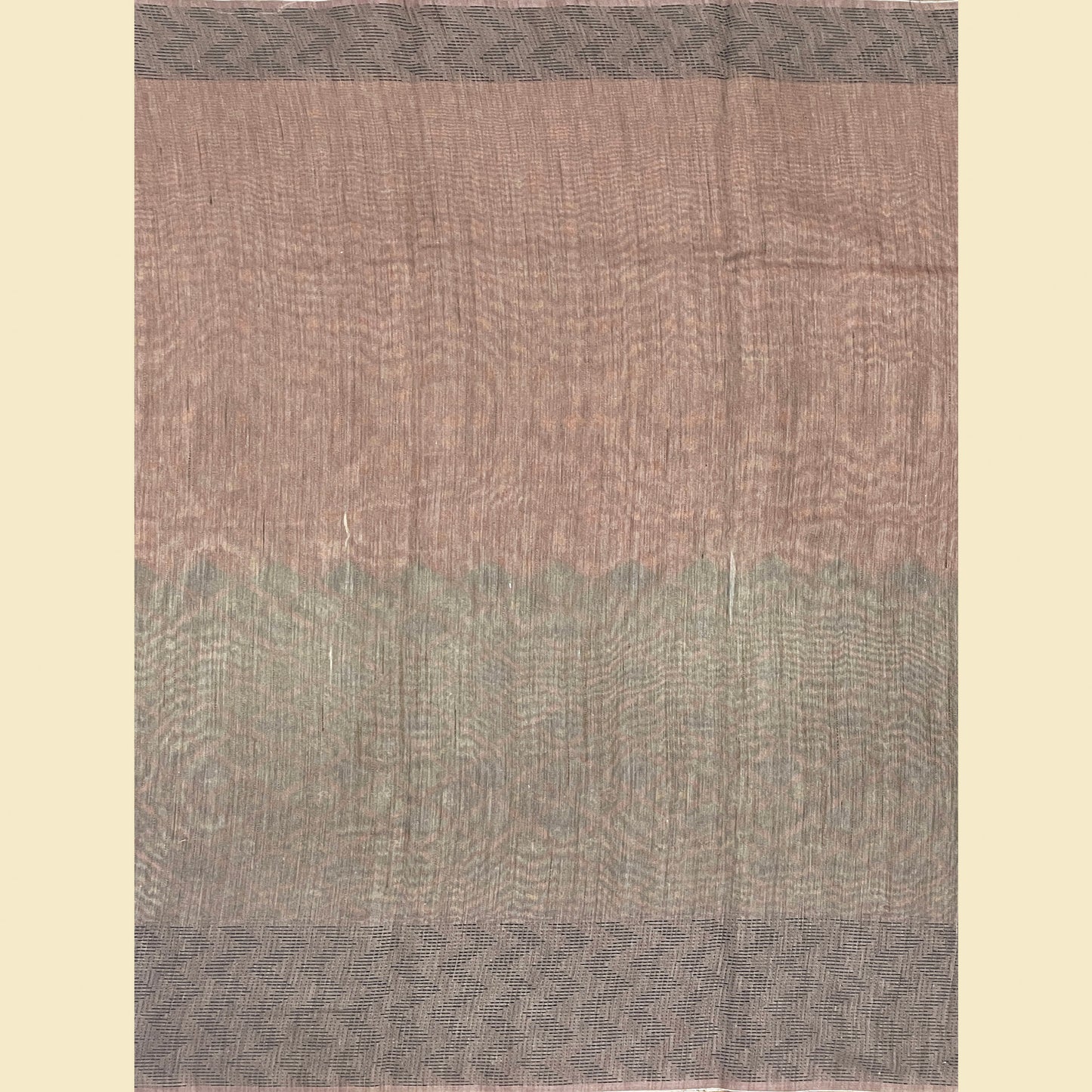 Chanderi Silk Saree With Brown Pallu