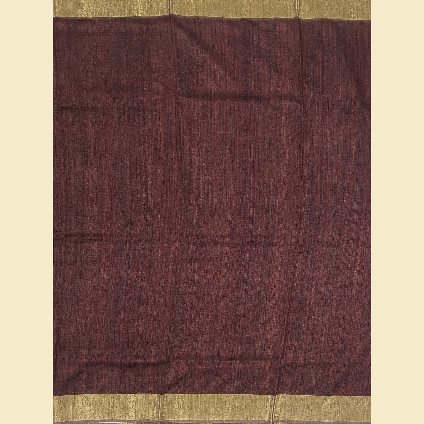 Chanderi Silk Saree With Maroon Blouse