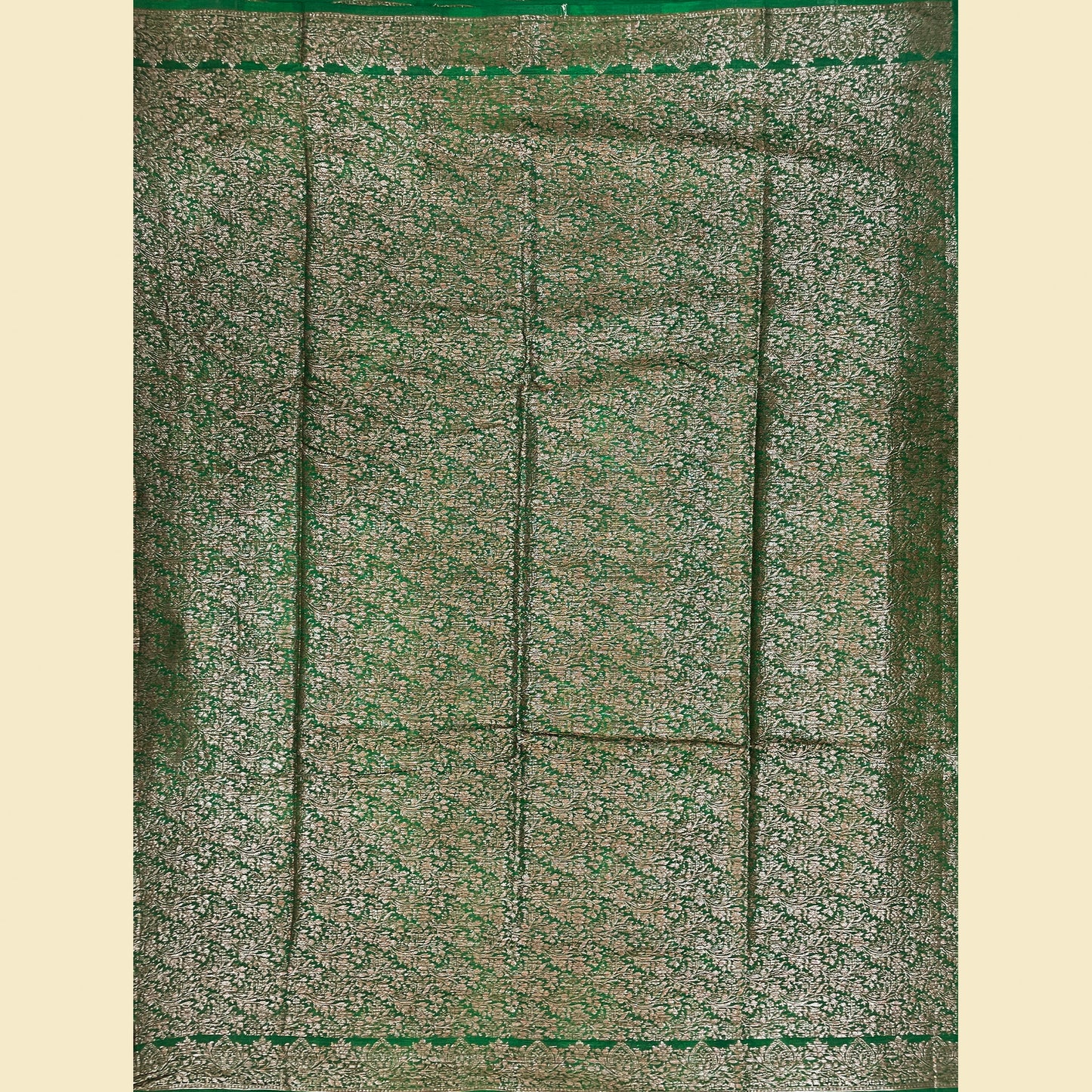 Green Tussar Silk Saree