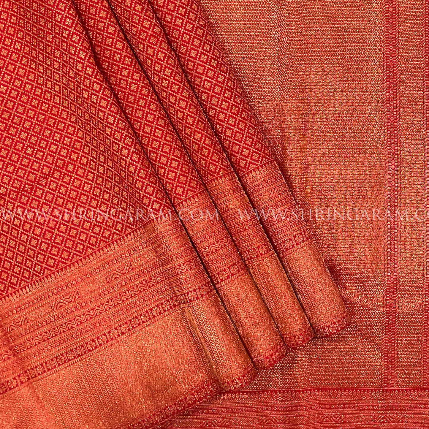 Red Kanjivaram silk Saree