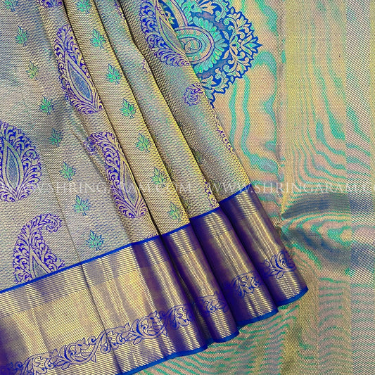 Blue Kanchivaram Silk Saree