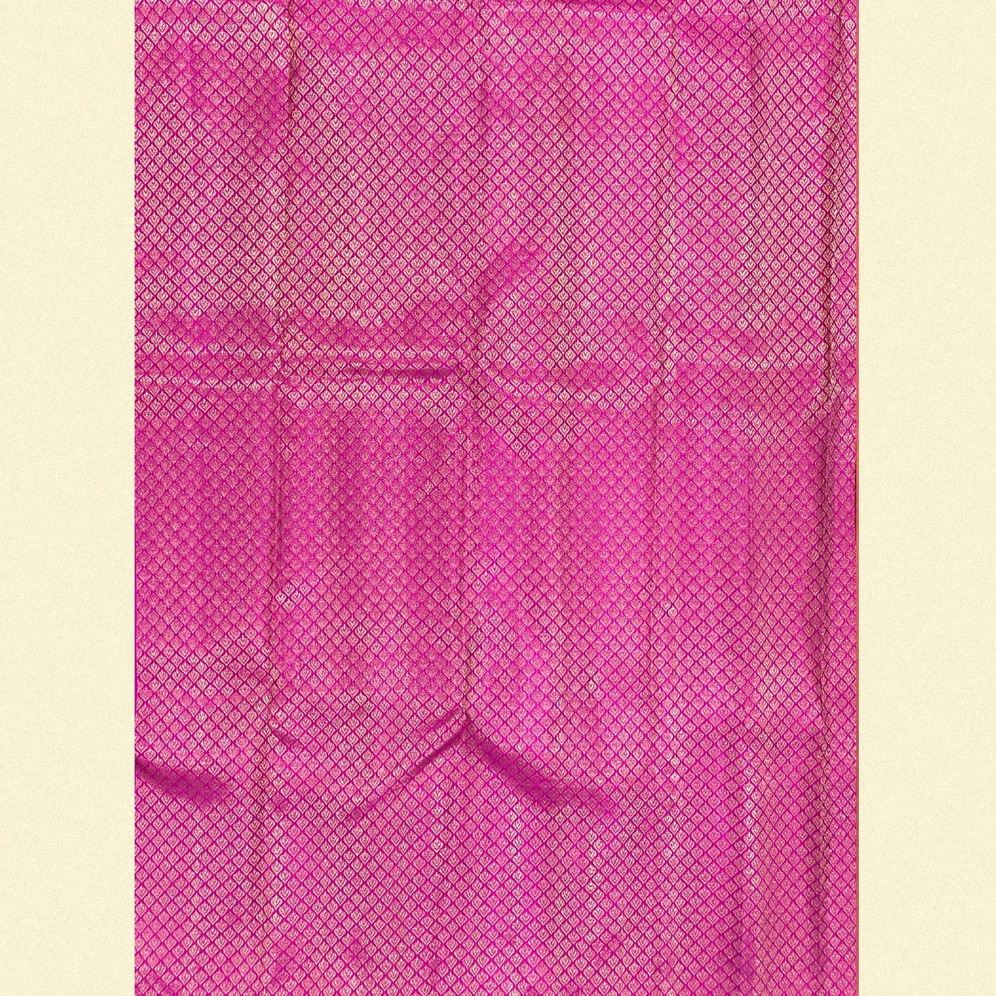 Mustard Brocade Kanjivaram Silk Saree Pink Brocade Blouse