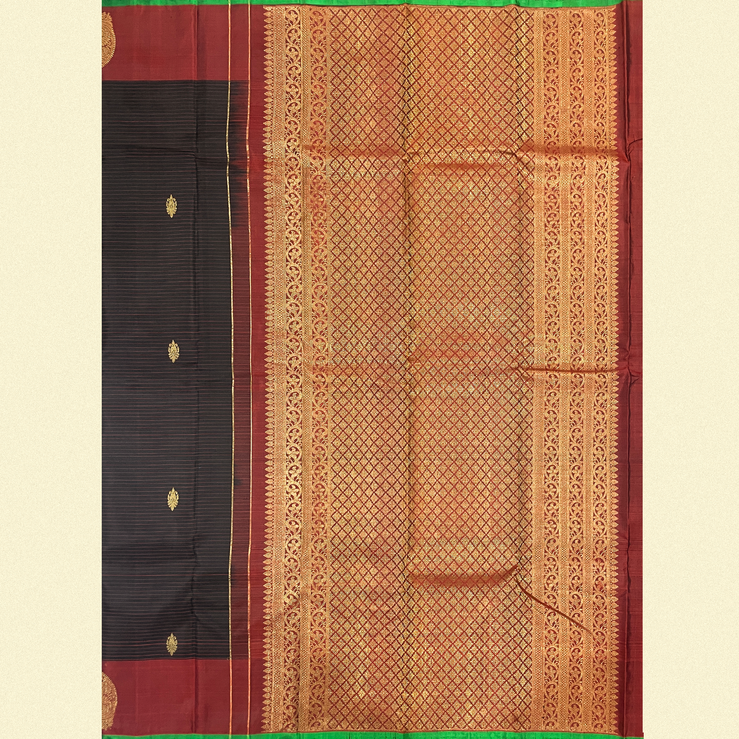 Black Kanjivaram Silk Saree