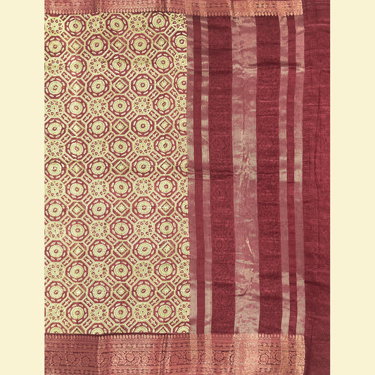 Printed Chanderi Silk Saree