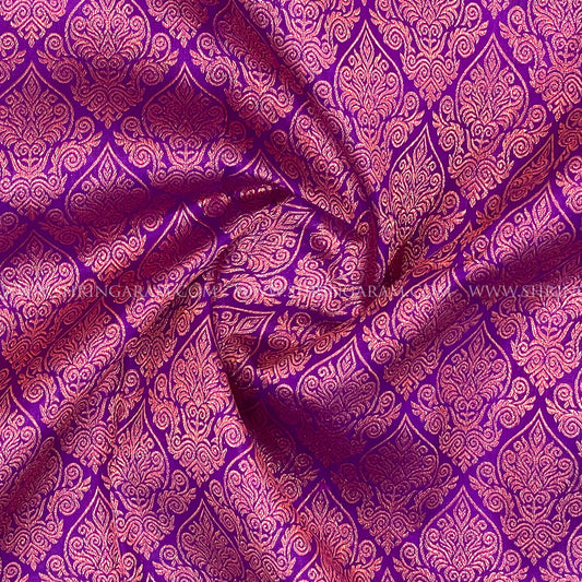 Purple Kanchivaram Silk Saree