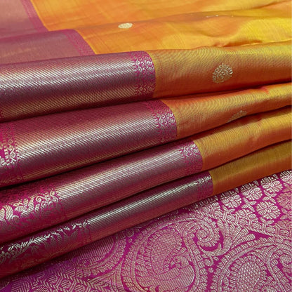 Orange Kanjivaram Silk Saree