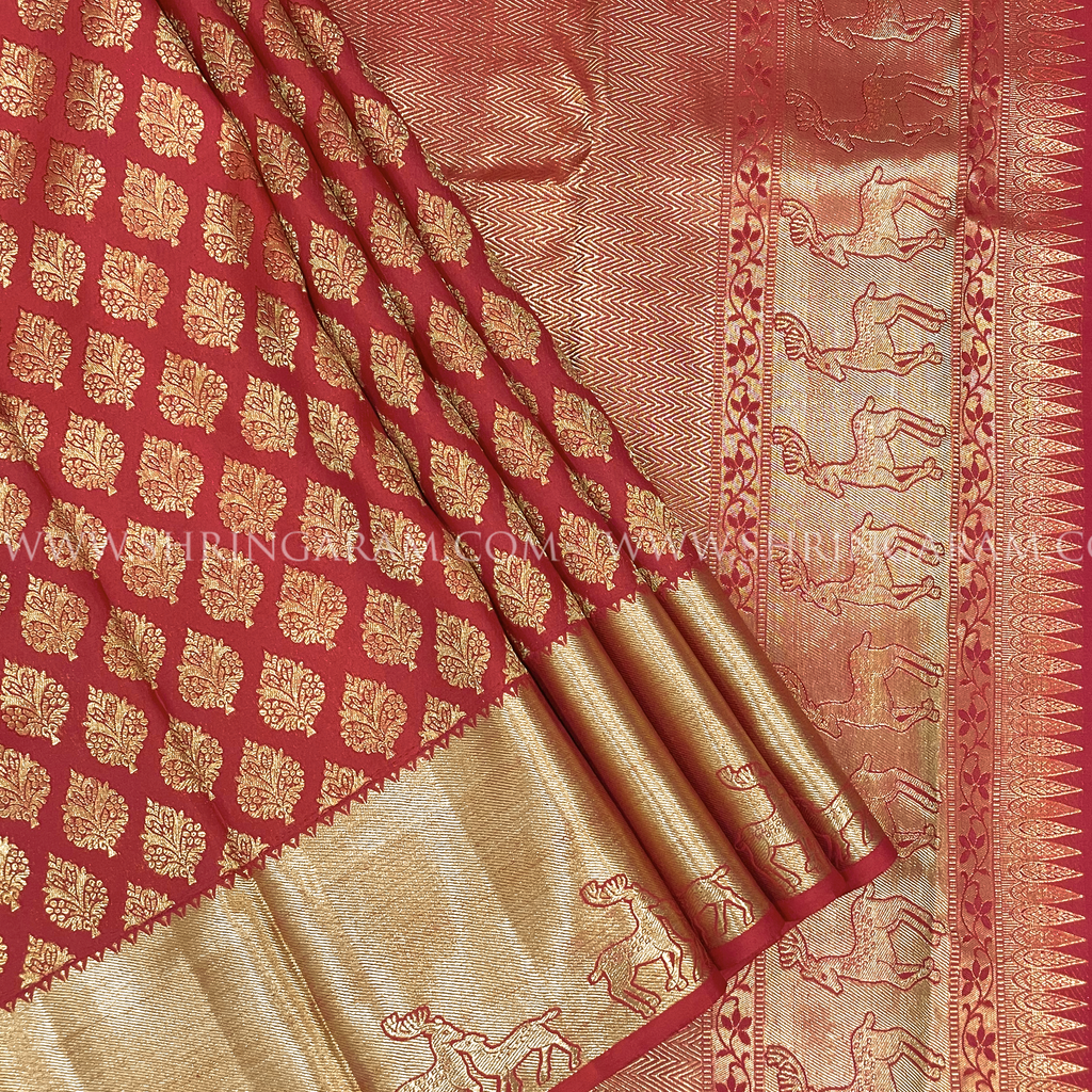 Red Kanjivaram Silk Saree