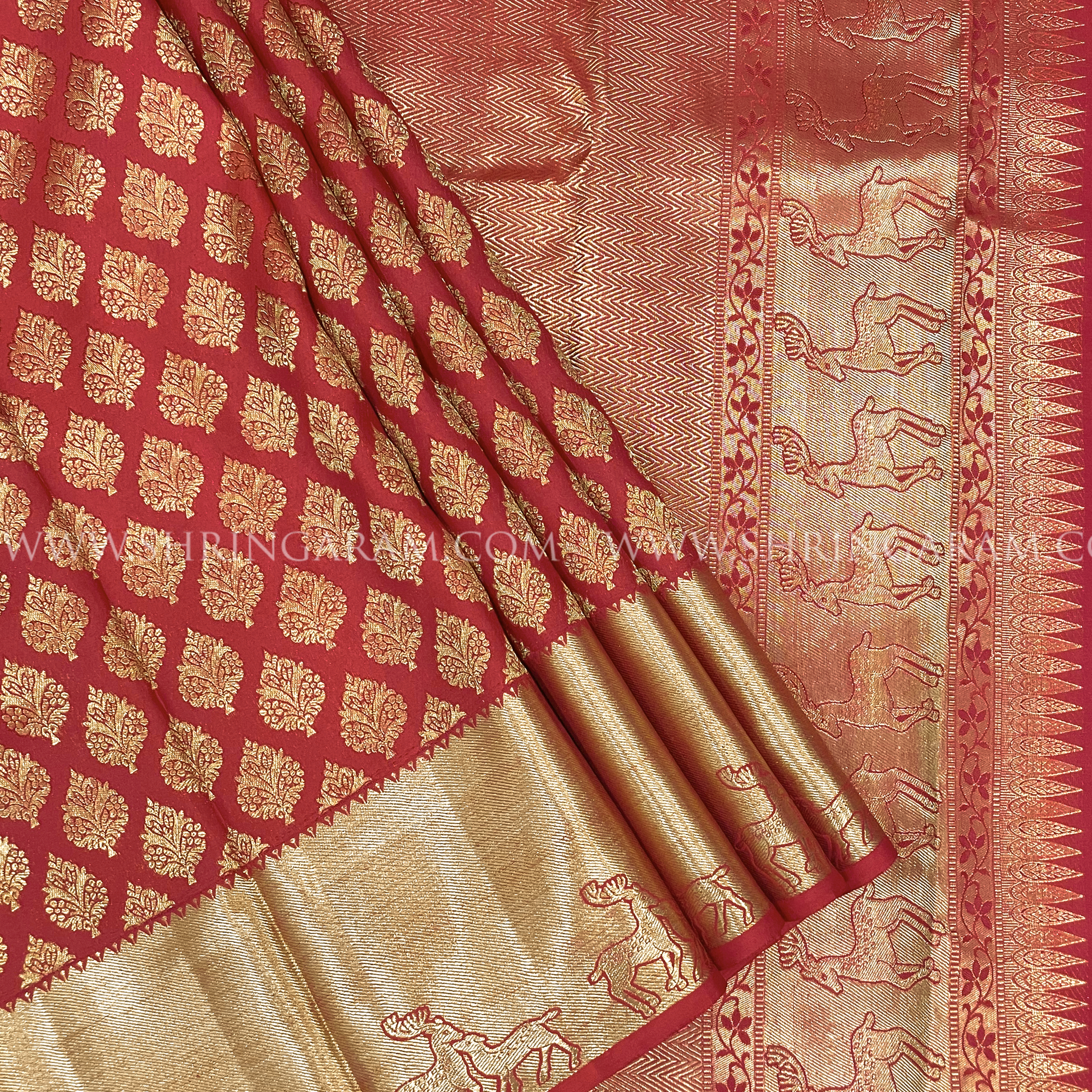 Red Kanjivaram Silk Saree