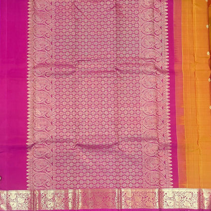 Orange Kanjivaram Silk Saree