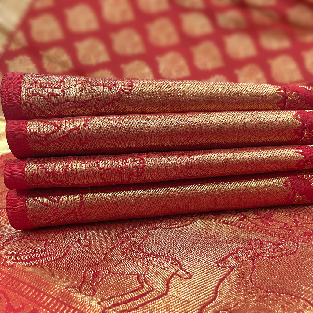 Red Kanjivaram Silk Saree