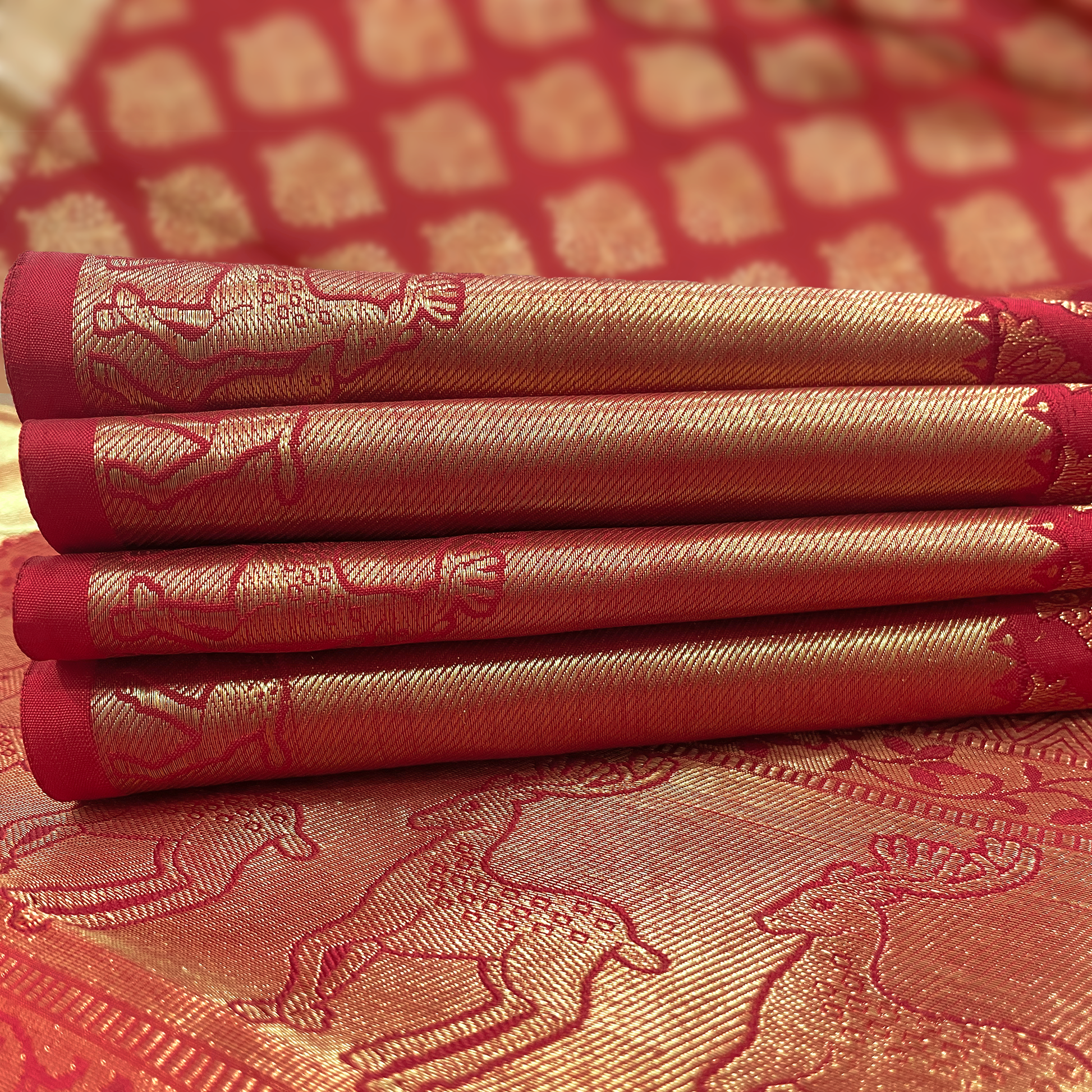 Red Kanjivaram Silk Saree