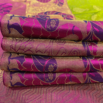  Pink Border Kanjivaram Silk Saree
