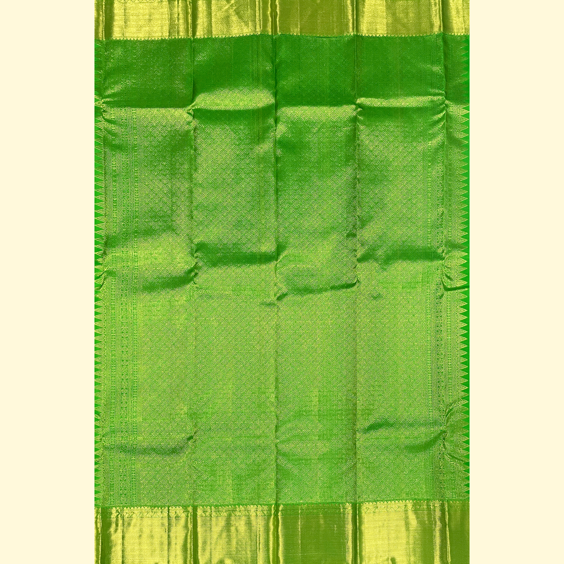 Mustard Yellow Kanjivaram Silk Saree