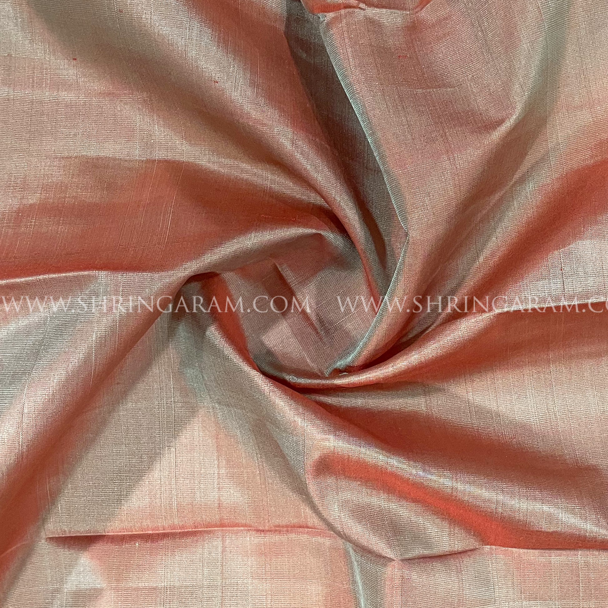 Peach Kanjivaram Silk Saree