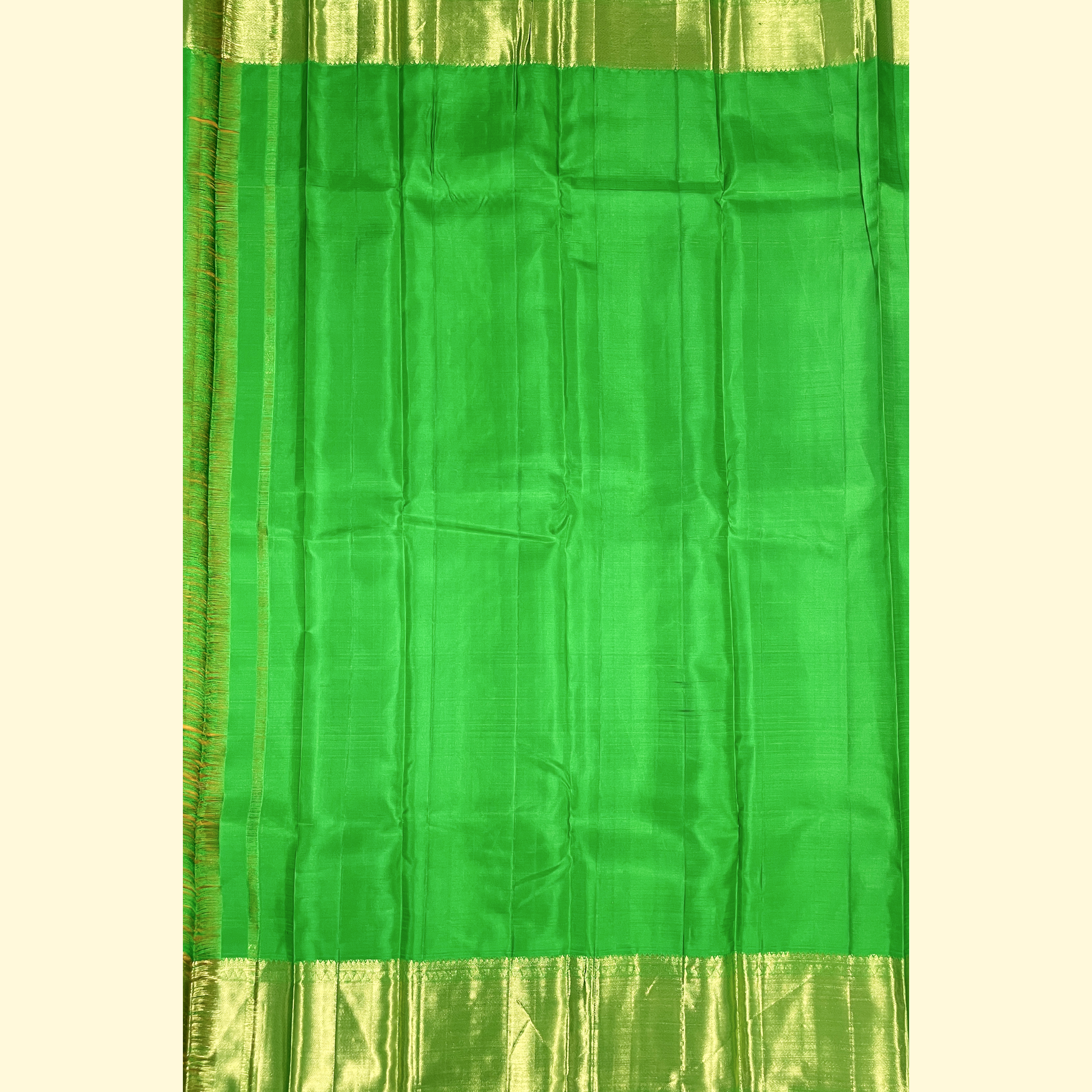 Mustard Yellow Kanjivaram Silk Saree