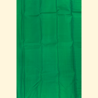 Parrot Green Kanjivaram Silk Saree