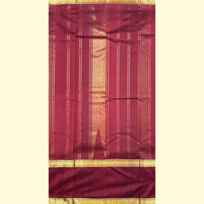 Maroon Pallu Kanjivaram Silk Saree