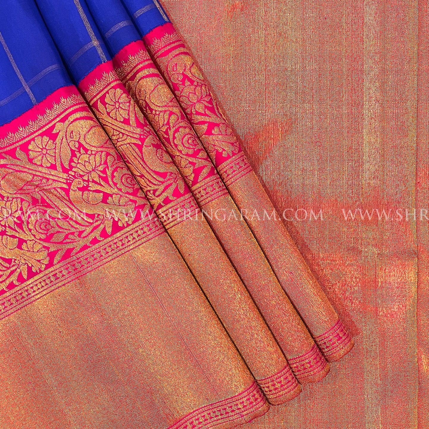 Blue Kanjivaram Silk Saree
