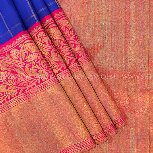 Blue Kanjivaram Silk Saree