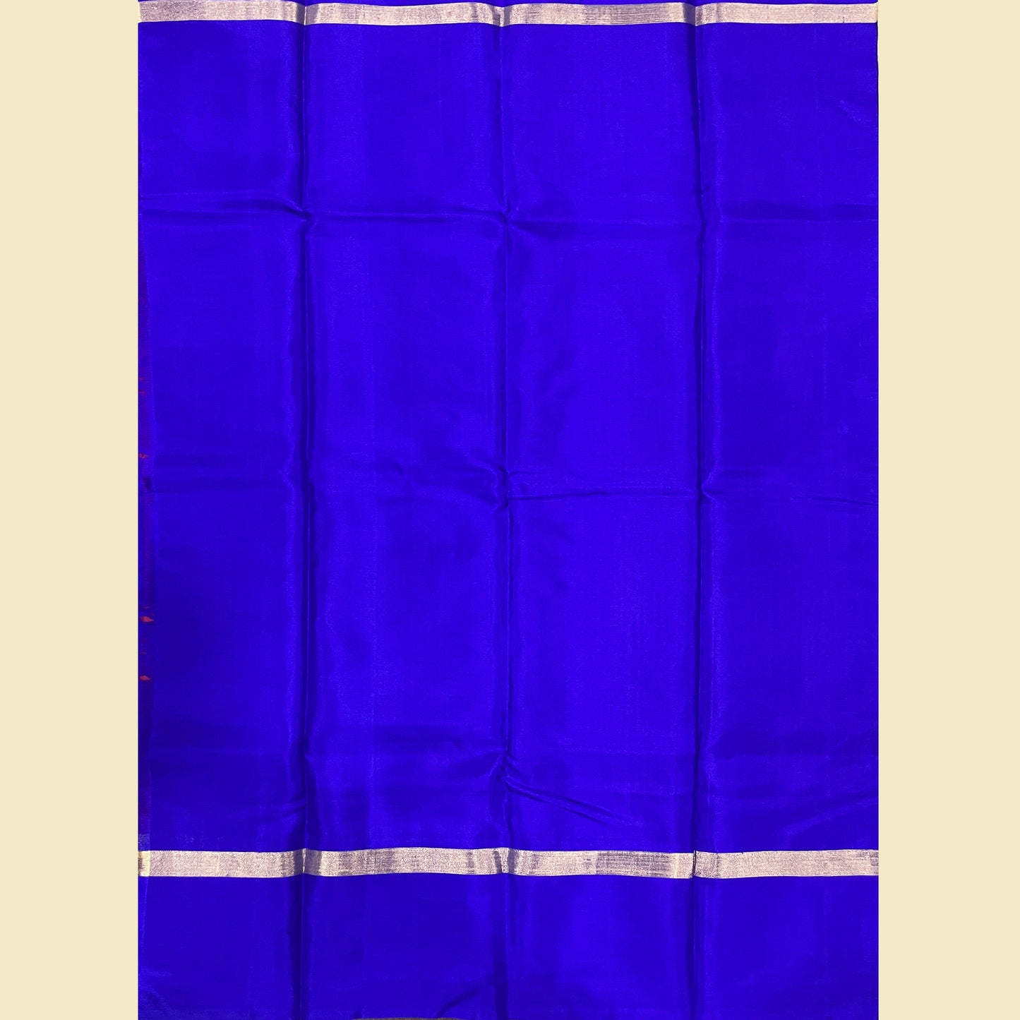 Pure Kanjivaram Silk Saree With Royal Blue Blouse