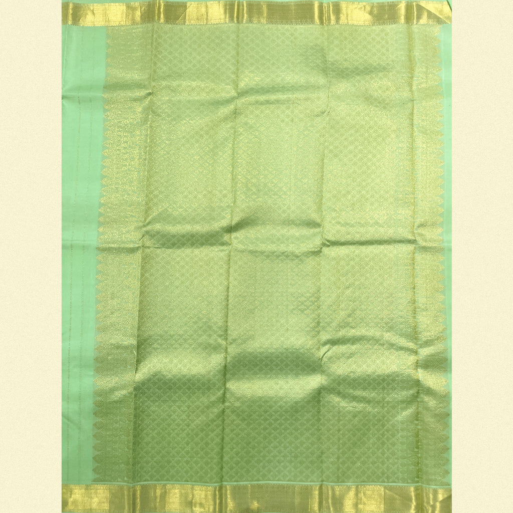 Pastel Green Kanjivaram Silk Saree