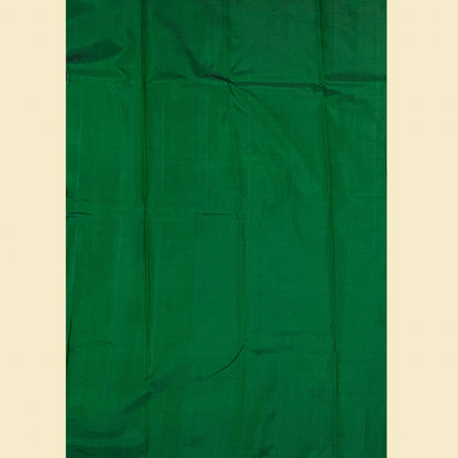 Magenta Kanjivaram Silk Saree With Green And Gold Mango Motifs