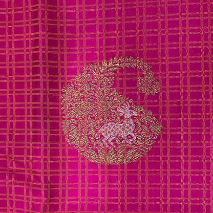 Deep Pink  Kanjivaram Silk Saree
