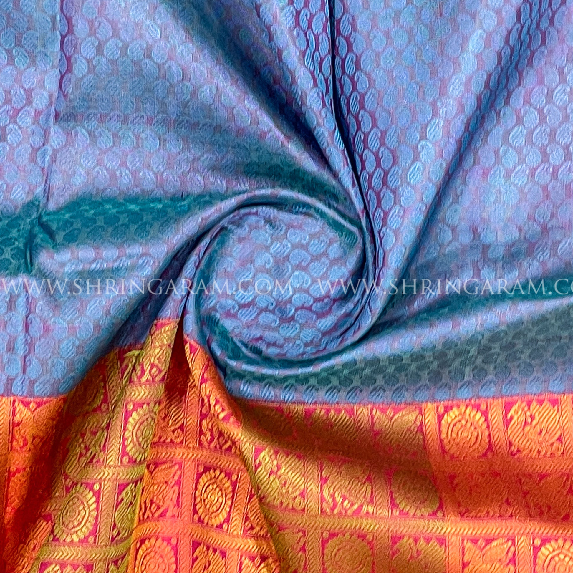 Half & Half Kanjivaram Silk Saree 
