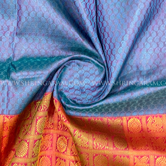 Half & Half Kanjivaram Silk Saree 