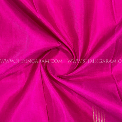 Rani Pink Kanjivaram Silk Saree 
