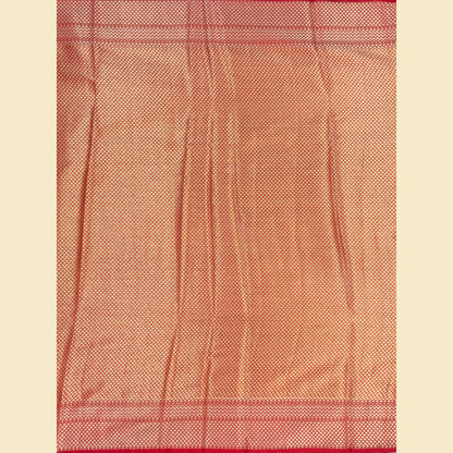 Golden-Yellow Banarasi Silk Saree