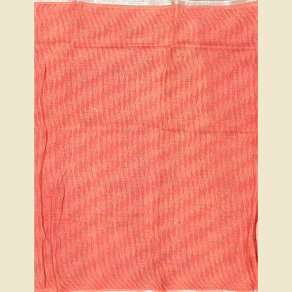 Orange Linen Saree