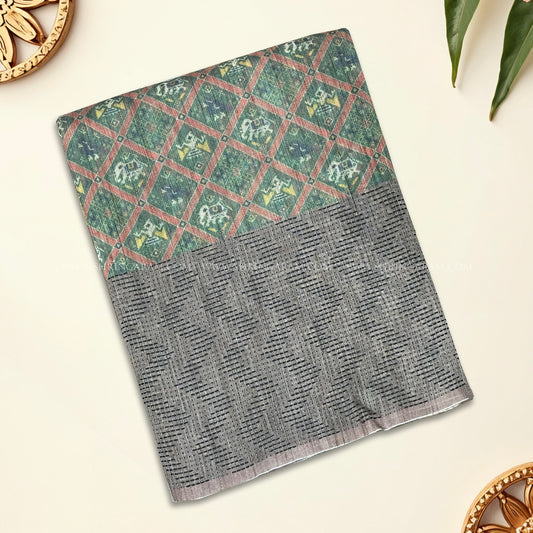 Green Chanderi Silk Saree
