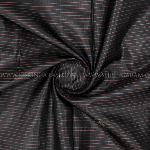 Black Kanjivaram Silk Saree With Maroon Border
